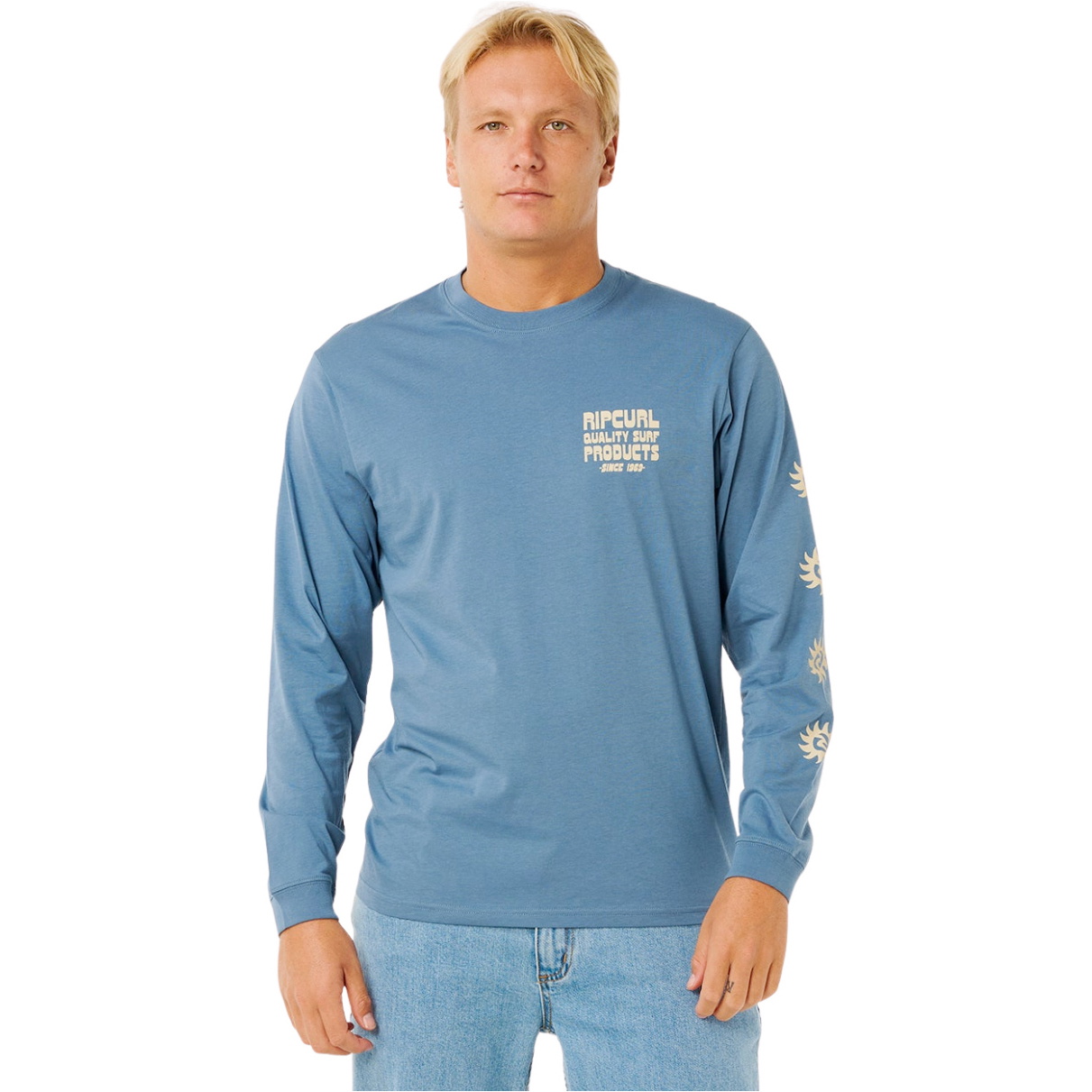 2026 Rip Curl Herre Stillehavets Skylle Trøje 0Y6MTE - Bluefin